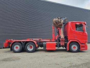 Scania R520 V8 6x2/4 / EPSILON CRANE + HOOKLIFT